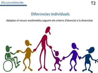 à

T2

è

è
Adaptar el recurs multimèdia seguint els criteris d’atenció a la diversitat

 