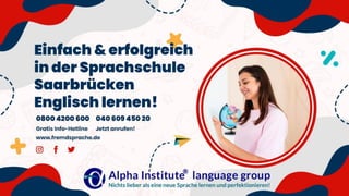 Einfach & erfolgreich in der Sprachschule Saarbrücken Englisch lernen!