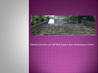 Einfache Schritte zum SAP Web Dynpro Java-Anwendung erstellen
 