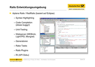 Einführung in Ruby On Rails