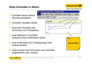 Einführung in Ruby On Rails