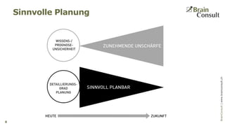BrainConsultAG|www.brainconsult.chBrainConsult|www.brainconsult.ch
Sinnvolle Planung
8
 