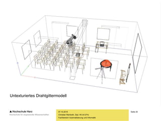 Seite 25
Fachbereich Automatisierung und Informatik
07.10.2015
Christian Reinboth, Dipl.-Wi.Inf.(FH)
Untexturiertes Drahtgittermodell
 