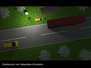 Detailansicht der Haltestellen-Simulation
 