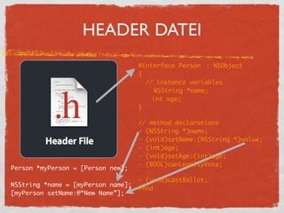 Einfürung iPhone Entwicklung