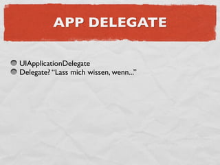 Einfürung iPhone Entwicklung