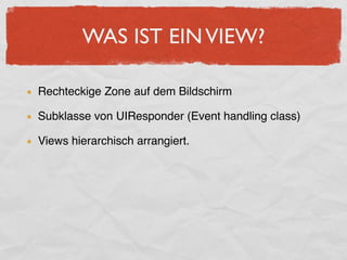 Einfürung iPhone Entwicklung