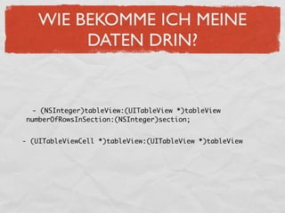 Einfürung iPhone Entwicklung