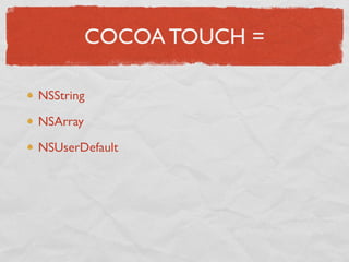 Einfürung iPhone Entwicklung