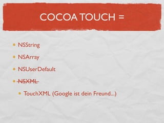 Einfürung iPhone Entwicklung