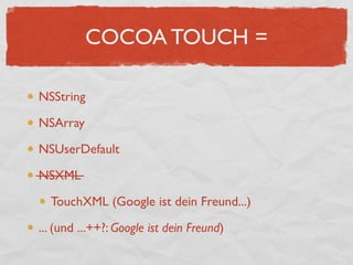 Einfürung iPhone Entwicklung