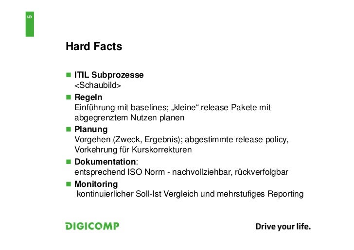 Einführung ITIL®; Soft & Hard Facts Veränderungsmanagement am Beispie…
