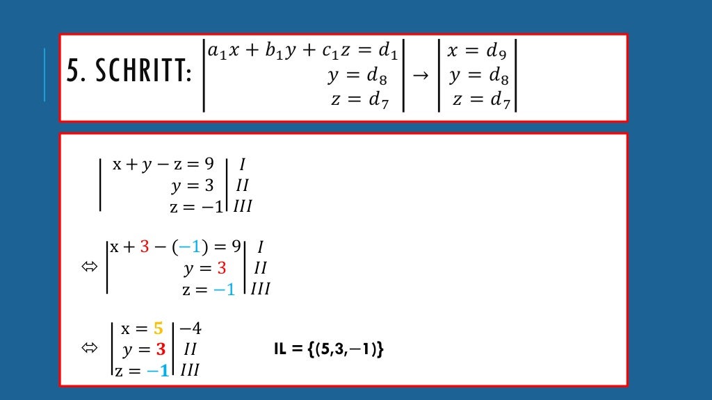 Lineare Gleichungssysteme Mit 3 Unbekannten Einführung lineare gleichungssysteme mit 3 Unbekannten