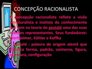 concepção racionalista | PPT