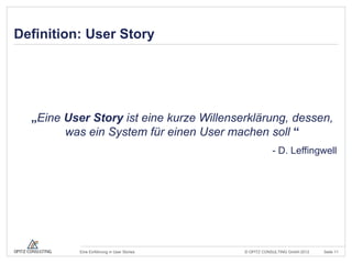 Einführung in User Stories Slide 11