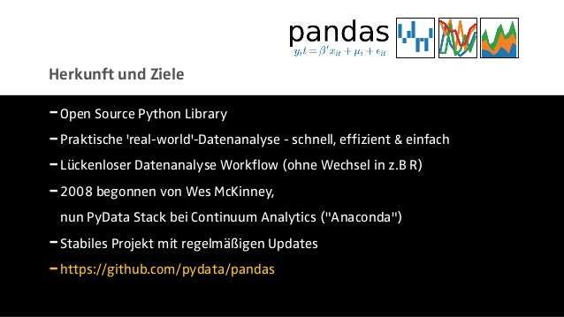 Einfuhrung Datenanalyse Mit Pandas Data2day
