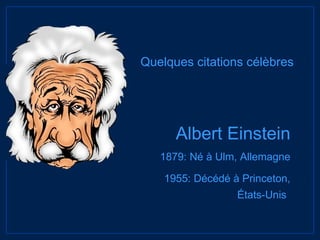 Einstein Quelques Citations