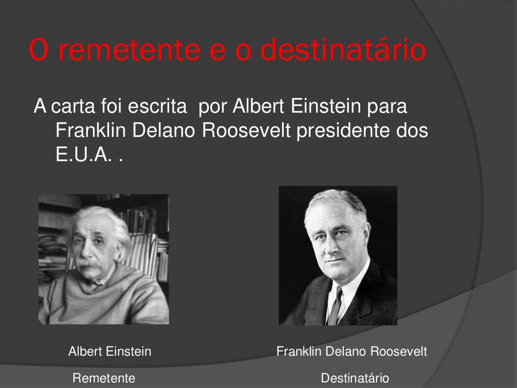 carta de albert einstein