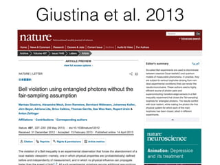Giustina et al. 2013
 