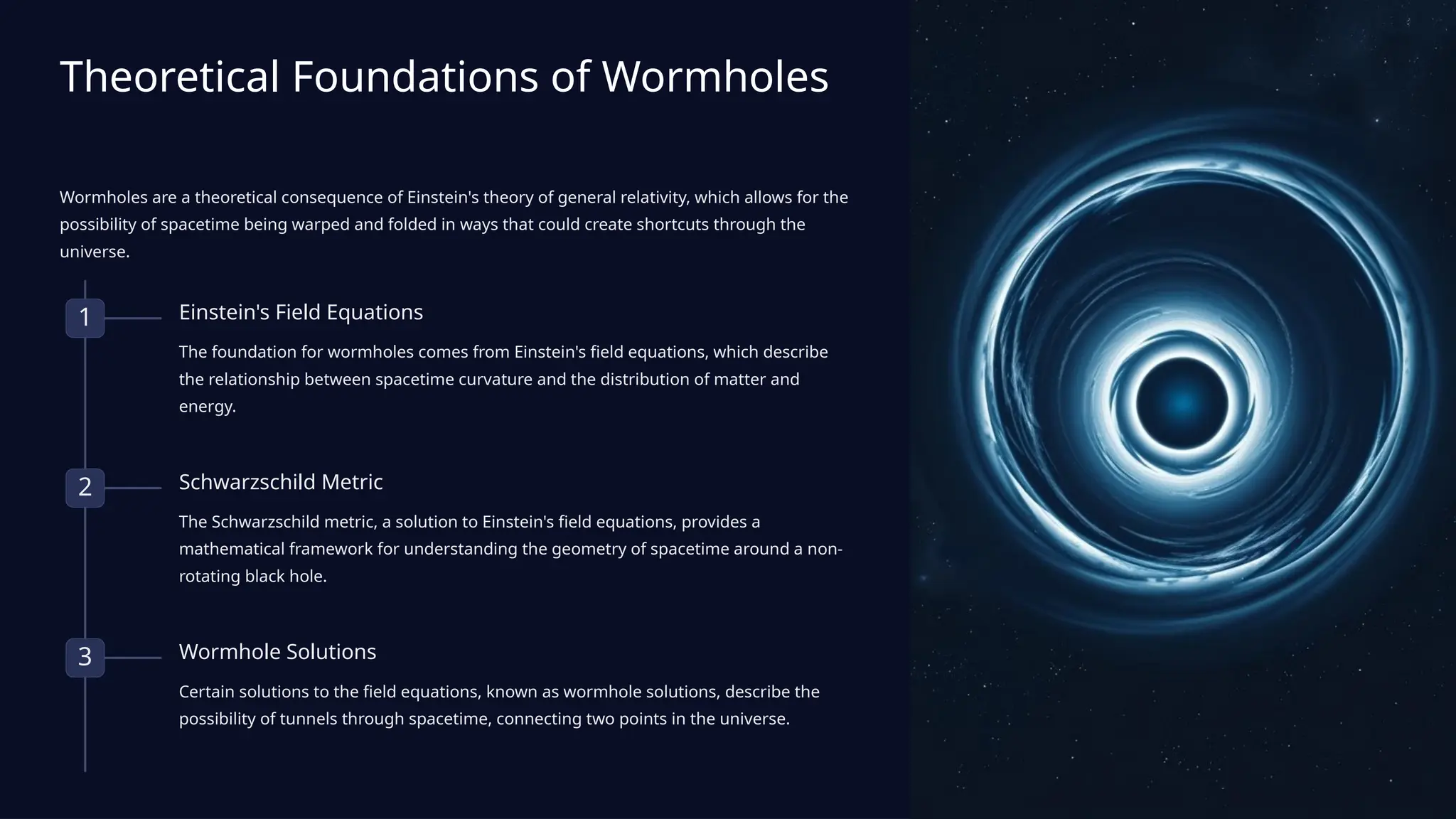 Einstein-Rosen-Bridge, Wormholes and time travel possibilities | PPTX