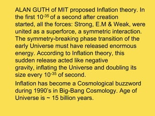 Einstein lecture on big bang cosmology | PPT
