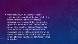 Einstein's theory of general relativity | PPTX