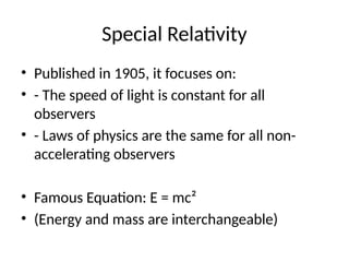 Einstein S Theory Space Time Beyond Pptx