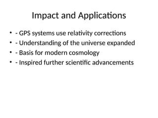Einstein S Theory Space Time Beyond Pptx