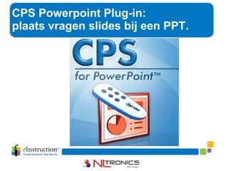 CPS Powerpoint Plug-in: plaats vragen slides bij een PPT.  