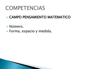 Pensamiento Matematico Infantil