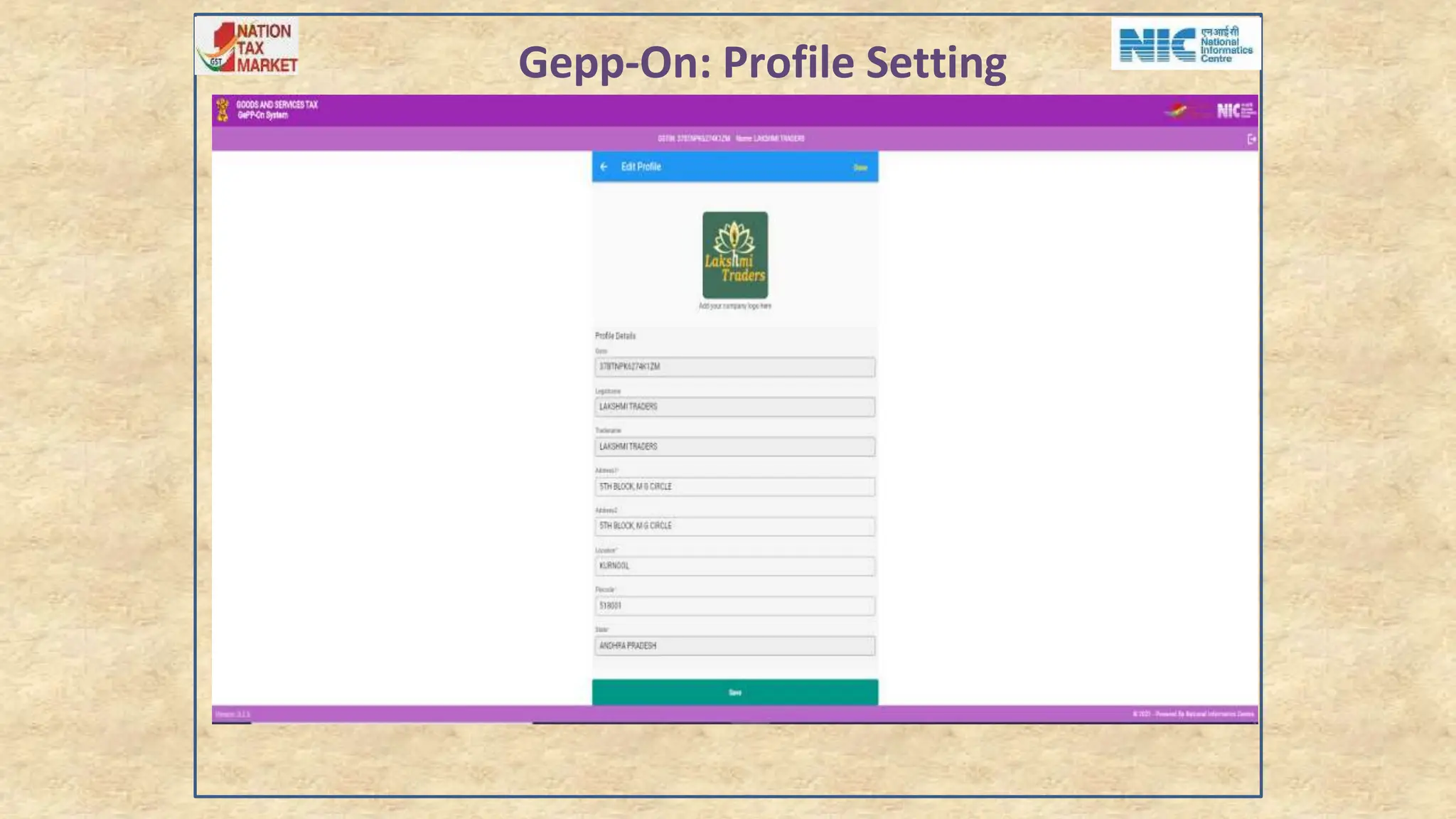 Gepp-On: Profile Setting
 