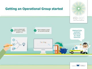 Getting an Operational Group started
INNOVATION
SUPPORT
SERVICES,
AT YOUR
SERVICE!
 