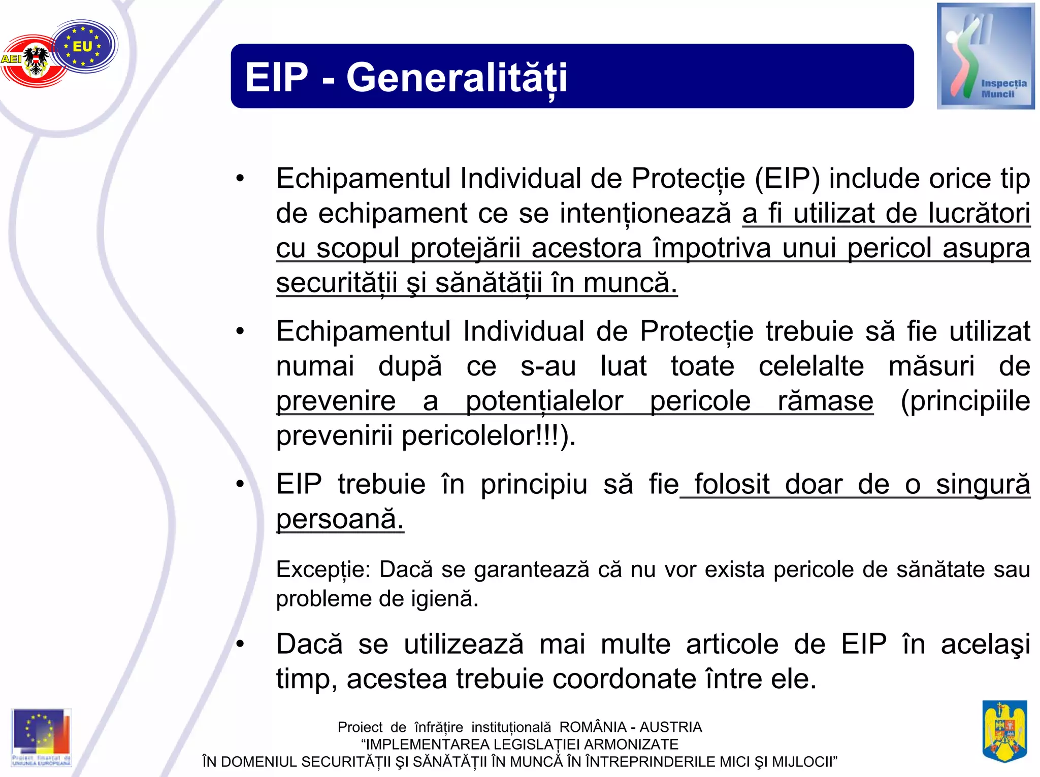 Paro Eaip Eip - echipament individual de protectie | PDF