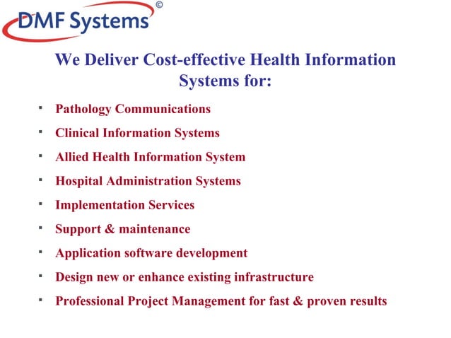DMF Systems Introduction | PPT