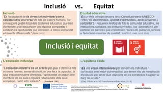 L’equitat a l’aula
L’educació inclusiva
Equitat educativa
Inclusió
Inclusió i equitat
https://www.euroinnova.edu.es/blog/e...