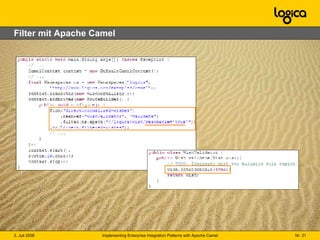 Filter mit Apache Camel 
