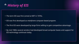 Executive Information Systems (EIS)-ISOM | PPTX