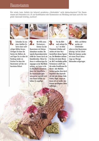 Eis Kunstvoll Serviert