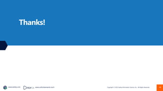 Copyright © 2022 Earley Information Science, Inc. All Rights Reserved.
www.earley.com www.oxfordsemantic.tech
Thanks!
48
 