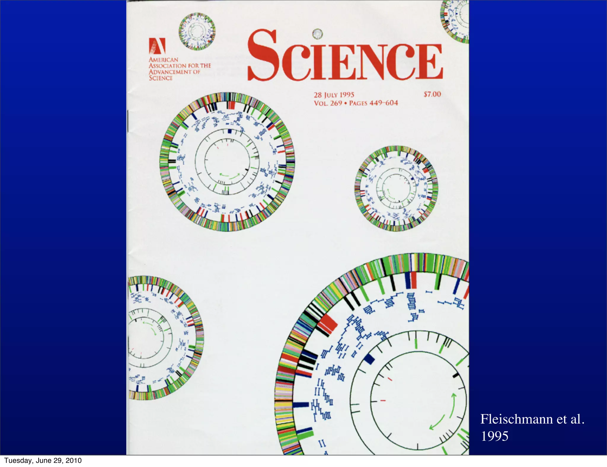 Fleischmann et al.
                         1995
Tuesday, June 29, 2010
 