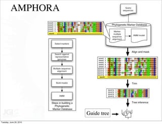 AMPHORA




                         Guide tree
Tuesday, June 29, 2010
 