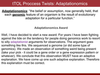 The Twisted Tree of Life (tTOL) Awards | PDF
