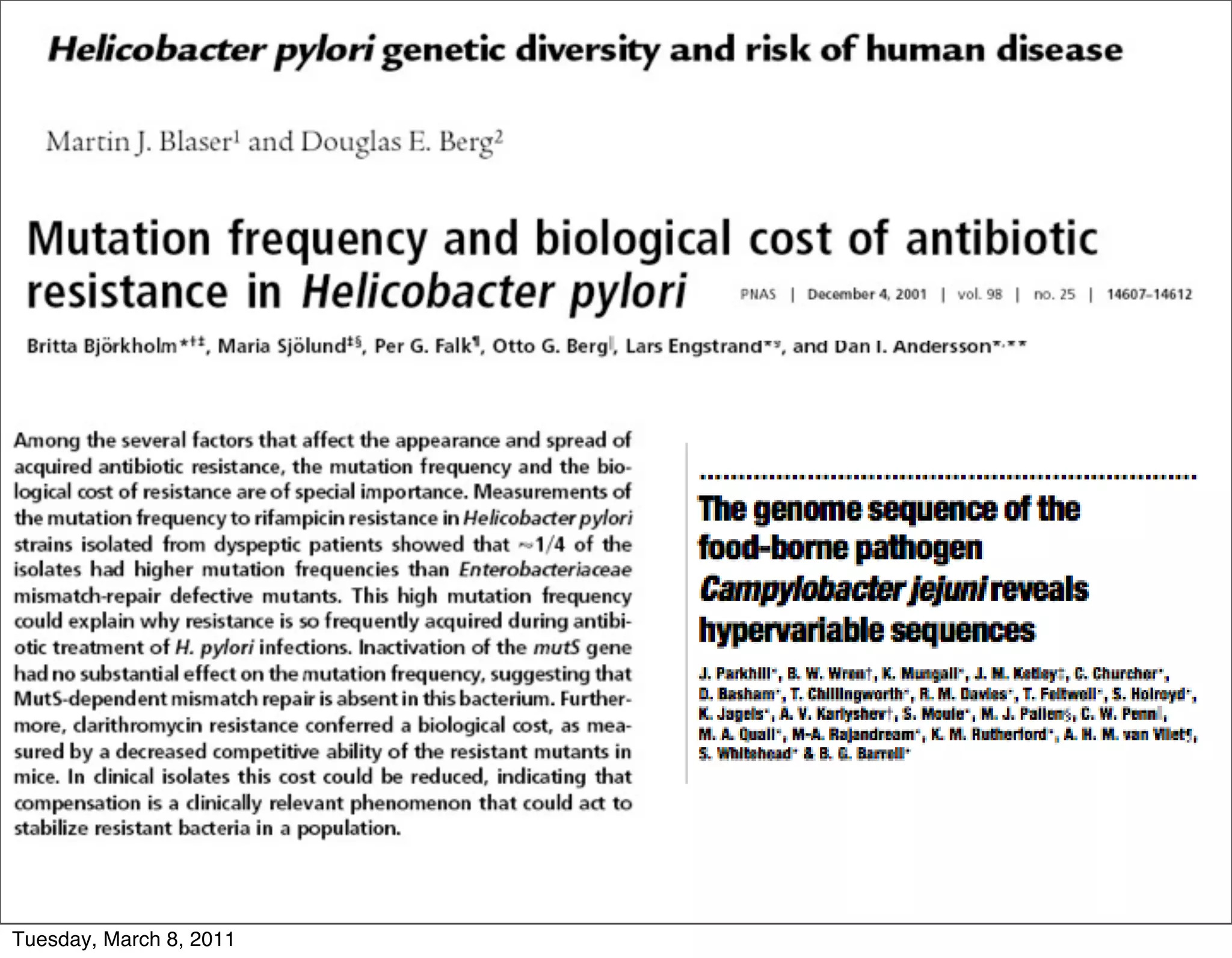 Tuesday, March 8, 2011
 