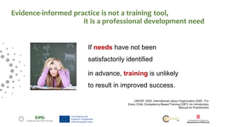If needs have not been
satisfactorily identified
in advance, training is unlikely
to result in improved success.
.
UNICEF ...