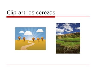 Clip art las cerezas 