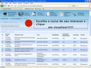 Escolha o curso de seu interesse e clique em visualizar!!!!!! 