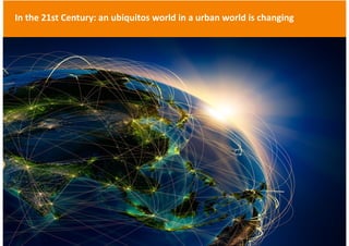 In the 21st Century: an ubiquitos world in a urban world is changing
ETI Chair - Entrepreneurship, Territory, Innovation Pr Carlos Moreno | #15MinuteCity
@CarlosMorenoFr
 