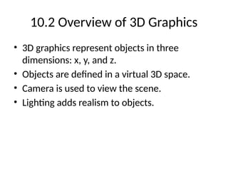 Comprehensive Introduction to Computer Graphics: 3D Modeling and ...