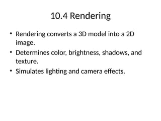 Comprehensive Introduction to Computer Graphics: 3D Modeling and ...