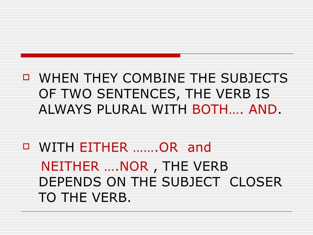 Either Or Neither Nor